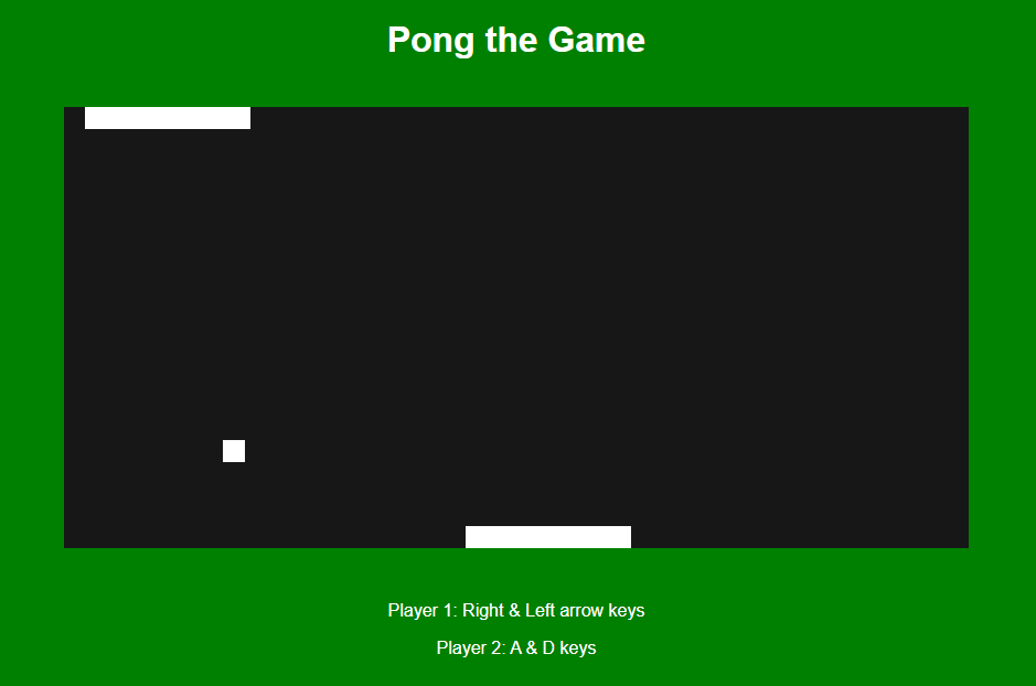 Pong the Game(Multiplayer) using jQuery in JavaScript Free Source Code